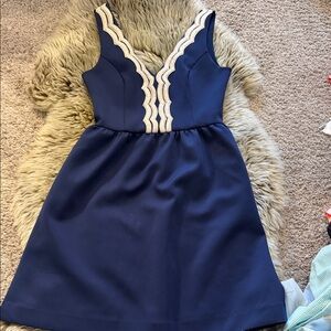 Navy Scalloped Lilly Pulitzer
